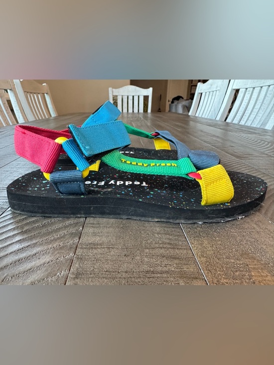 Teddy Fresh Combat Ready Warrior Colorblock Strap Retro Sandals Men’s Size 8 main image 9